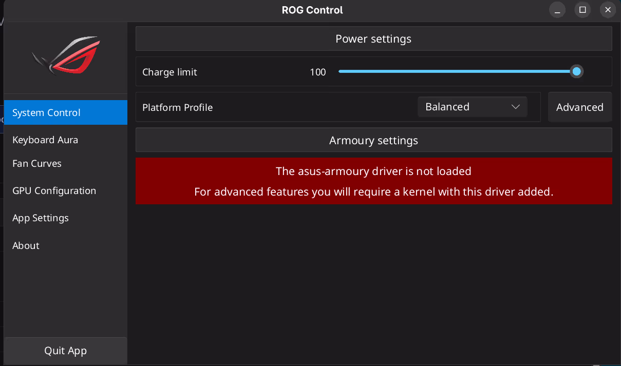 ROG Control before asus-armoury in mainline